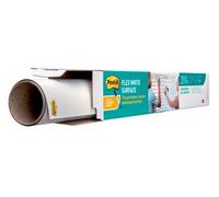 Post-It Super Sticky Flex Write Rollo de Superficie Adhesiva de Borrado en Seco 1,219x1,829m Blanco