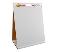 Post-It Super Sticky Notas para Reuniones, Paquete de 1 Bloc de Notas, con 20 Hojas, 584x508 mm, Color Blanco, Para Compartir Ideas y Presentar Visualmente