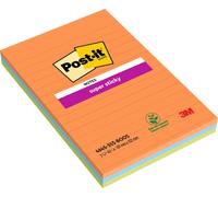 Post-it super sticky pack de 3 blocs de 45 notas adhesivas reposiciona