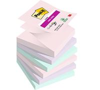 Post-it z-notas super sticky colección soulful color, paquete de 6 bl