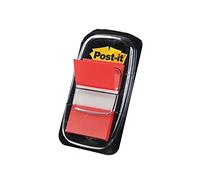 Post-it Marcadores Index 680-1 autoadhesivos desmontables 25,4x43,2 mm Rojo 50 uds con dispensador