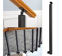 Poste de barandilla de Escalera - Pasamanos de Escalera de Metal de Montaje Lateral, Columna de husillos de balaustres Resistentes para balcón, terraza, Porche, jardín, Loft, Kits de pasaman