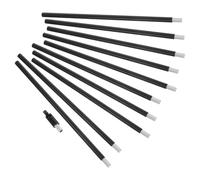 Poste de Extensión M10 de 12 Pulgadas con Adaptador Inclinable 180° Negro | Tubo Roscado de Metal para Luminarias de Techo, Accesorios Modulares para Techos Inclinados, Acabado Atractivo para Espacios