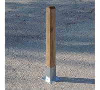 Poste de madera para Valla de Estacas | Poste Natural para Jardín y Ayuda para enrejados | Poste de madera Versátil | Madera de Pino 7X7X180 Cm