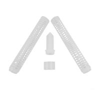 Poste de musgo apilable para plantas trepadoras, estaca de soporte de plantas de plástico blanco con enchufe de tierra, columna de cultivo vertical modular para enrejado de jardín interior de hiedra