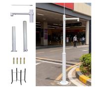 Poste Desmontable para Panel Solar/Soporte de cámara, Soporte Modular para cámara de Seguridad, fácil de Instalar, Columna de Soporte para cámara de vigilancia de 7, 10, 16 y 20 pies (marrón