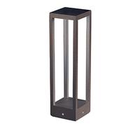 Poste para Jardín - Poste LED para Fijar al Suelo - Luz Nocturna Cálida 3000K 230V 15W 1590lm Zafferano - Corten