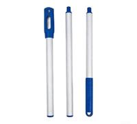 Poste telescópico de piscina, poste de limpieza de piscina de aluminio, poste telescópico ajustable para piscina de 90-160 cm, agarre antideslizante para aspiradora de red de cepillo (3 segundos de