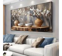 Póster artístico en lienzo de ramas modernas que florecen en la primavera para decoración de sala de estar y dormitorio, sin marco, arte de pared para decoración del hogar ZLH4923