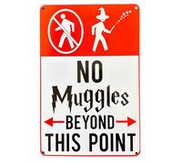 Póster de DiiliHiiri Cartel Divertido de " Muggles " - 30x20cm chapa- Regalo Cómico para Fans de Harry Potter | Decoración con Temática Mágica - Letrero Humor (2635-273)