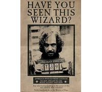 Póster de Harry Potter Wanted Sirius Black - Película Fantasía Familia Cine Impresión - Tamaño 61 x 91,5 cm