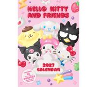 Póster de Hello Kitty A3, calendario 2027, inicio de enero, calendario de pared, regalo para fanáticos