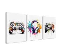 Póster De Juegos Con Marco, 3PCS Imágenes De Habitación Juvenil Imágenes De Juegos Con Marco De Póster Conjunto De Imágenes De Pared Sala De Estar Dormitorio Sala De Juegos Habitación Decorativos