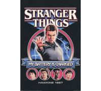 Póster de Stranger Things 5 (My Battery Is Charged) de 91,5 cm x 61 cm, con licencia oficial de Netflix, tamaño único