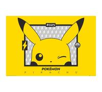 Poster Pokémon Pikachu Guiño, 91,5 x 61 cm, 170 g/m2