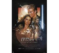Póster Star Wars Episode II Attack of The Clones/El Ataque de los Clones (61cm x 91,5cm) + 1 póster Sorpresa de Regalo