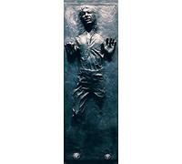 Póster Star Wars/Guerra de las Galaxias "Han Solo" Carbonite/Carbonizado (53cm x 158cm) + 1 póster sorpresa de regalo