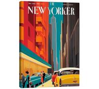 Posterlounge The New Yorker I Lienzo de nobelart 20 x 30 cm Colorido Vehículos Decoración para la pared