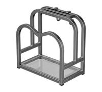 Pot Lid Organizer Carbon Steel Rustproof Quick Drainage Space-Saving Holder