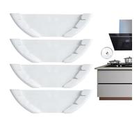 Pot Lid Organizer - Wall Mounted Rack, 4 Piece Kitchen Storage Holder Set