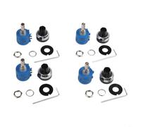 Potenciómetro de giro múltiple Potenciómetro de giro múltiple cónico lineal | Resistencia de 10 K ohmios, tecnología enrollada de alambre, control preciso, rendimiento estable, paquete de 4 piezas