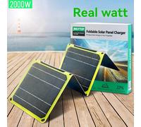 Potente panel solar plegable portátil de 2000W, flexible, 5v, USB A C, cargador de batería de teléfono móvil, placa DC 12V para central eléctrica 80w big panel.