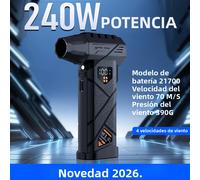 Potente soplador turbo de 580000 RPM, colector de polvo inalámbrico, motor sin escobillas de alta velocidad, fuerza de soplado de 380g con función de banco de energía FX1-XC