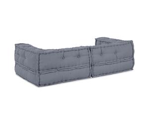Pouffe Modular vidaXL Gris 140x70x36 Tela