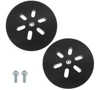 Poweka Plato de Lija de 150mm con Hook y Loop Compatible con Bosch GEX 150 | Compatible con GEX 150 AC y GEX 150 Turbo, 6 Orificios Para Lijadoras Orbitales, 2 Piezas