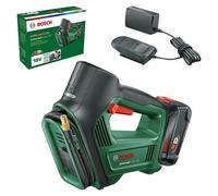 Bosch - Compresor de CA de 18 V, 1 batería de iones de litio de 2,0 Ah, cargador 0603947101
