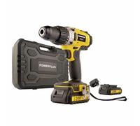 POWER plus POWX00445 - Taladro/atornillador de impacto 20v li-ion 2 bat, Multicolor