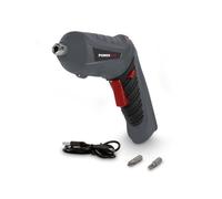 Powerplus Destornillador inalámbrico POWE00014-3,6 V, 3 Nm de potencia de perforación, con cable USB, destornillador de batería