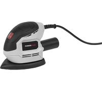 Powerplus Powc40200, lijadora excéntrica de 130W, color plateado, talla única / Enchufe europeo, color plateado, talla única