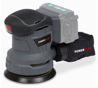 Powerplus POWEB4010, lijadora vibratoria, sistema de sujeción con velcro, color negro, gris, 10000 oscilaciones por minuto, funciona con batería, 18 V