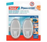 Powerstrips Gancho autoadhesivo Oval 2+4 (2 ud., Plateado)