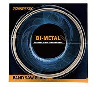 POWERTEC 62 pulgadas Bi-Metal Bandsaw Blades, 1/2" x 14 TPI Non-Ferrous Metal Cutting Band Saw Blades for Wen 3939, 3939T, Ryobi, Grizzly, Skil, Sears Craftsman and POWERTEC 9" Band Saw, 1pk (13230)