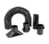 PowerTec 70208V - Kit de manguera flexible de recogida de polvo de 2-1/4 pulgadas, colector de 2-1/2 pulgadas, negro, 2.25 pulgadas
