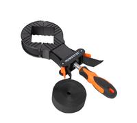 POWERTEC 71101 Deluxe - Abrazadera de correa de liberación rápida | Soporte de correa de sujeción para marco de carpintería, color negro