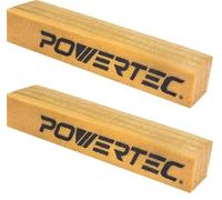 POWERTEC 71407-P2 - Barra de limpieza abrasiva para bandas y discos de lijado | Borrador de goma natural - Herramientas de taller de carpintería para lijado perfección, 12 x 2 x 2, 2 unidades