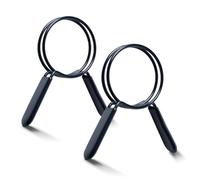 POWERTEC Abrazaderas de manguera de doble bucle de 2-1/2 pulgadas para manguera de recogida de polvo y manguera de ventilación de secadora, abrazaderas de resorte de liberación rápida para colector de