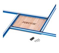 POWERTEC Juice Groove Router Jig, herramienta de enrutador y sistema de guía de plantillas - Marco de precisión ajustable para ranuras de huecos, incrustaciones, trabajo de panel de hasta 24 x 24