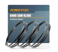 POWERTEC Surtido de hojas de sierra de cinta de 105 pulgadas para carpintería, hojas de sierra de cinta para sierra de banda Delta de 14 pulgadas con bloque elevador, 3 unidades (13625)