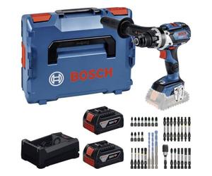 Powertools bosch akku-bohrschrauber gsr-110 c + 2x 5.0ah + gal (l)