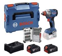 Powertools bosch gdx 18v-285 (l) + 2x 5.0ah + gal 18v-80 + 31tlg bitse