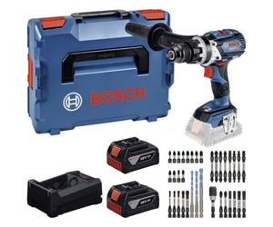 Powertools bosch gsb 18v-110 c + 2x 5.0ah + gal + schrauber-set (l)