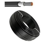 PowerWerk - Cable solar de 6 mm² negro - 5 m - Certificado TÜV - Resistente a los rayos UV, flexible, fotovoltaico, cable fotovoltaico, cable de conexión solar para panel solar, inversor y regulador