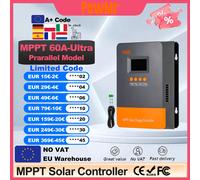 PowMr tenía controlador de carga Solar MPPT de 60A 12V 24V 36V 48V más regulador DSP funciona para batería Lifepo4 V Panel Solar MPPT 60A-hot
