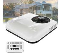 Poxvythb 24V RV Aire Acondicionado En El Techo, Aire acondicionado caravana, Barco, Caravana, Furgoneta, Camión, Caravana, Remolque, Tractores, White-24V