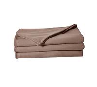 POYET MOTTE POLFIRST - Manta de Malla Polar (100% poliéster, 150 x 220 cm), Color Gris