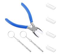 PPcdfre Alicates Nailon Herramientas para Hacer Joyas Alicates Acero Al Carbono Herramientas Alicates Nailon Suave Alicates Doble Mandíbula Nailon para Enhebrar Cuentas